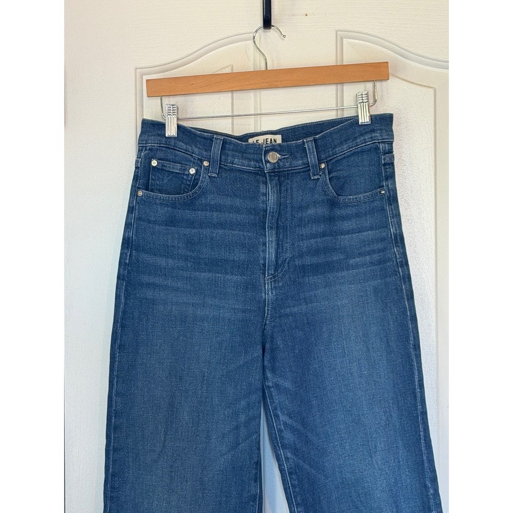 Le Jean | Column Jean Wide Leg Dark Wash Size 28/6 Classic Denim Indigo - Picture 7 of 16